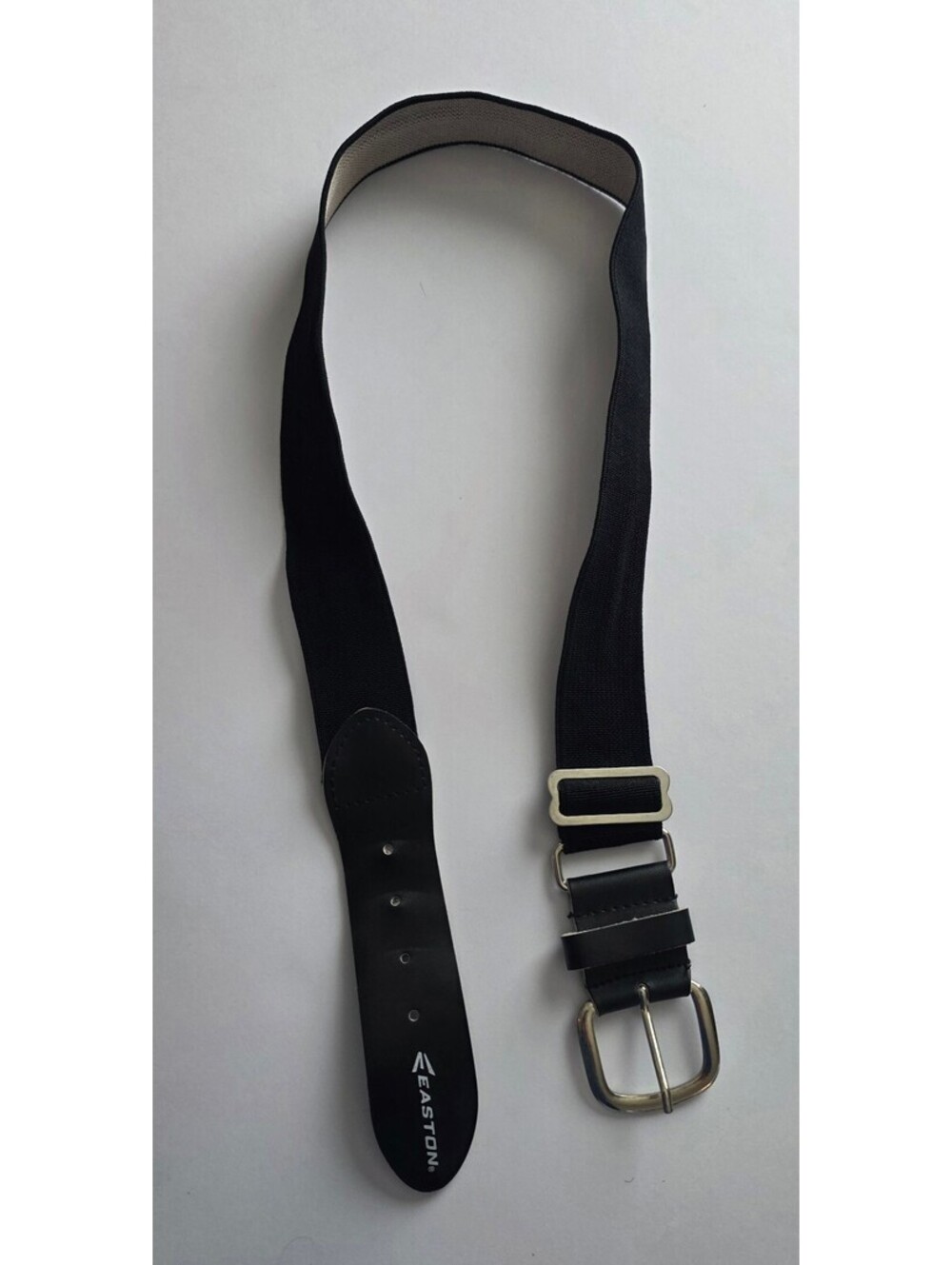 Easton Black Elastic Adjustable Belt with Metal Buckle